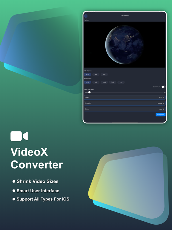 VideoX Compressor Screenshots