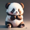 AI Art Teddy Panda - Teddi