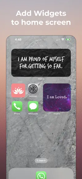 Game screenshot Affirmation Widget - Positude apk