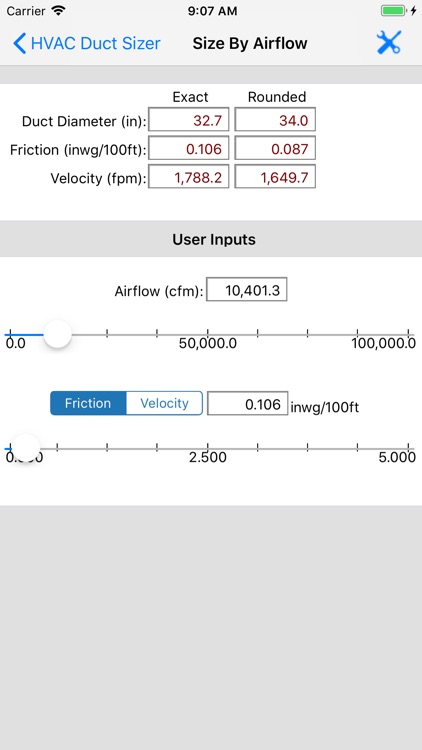 ASHRAE HVAC Duct Sizer screenshot-5