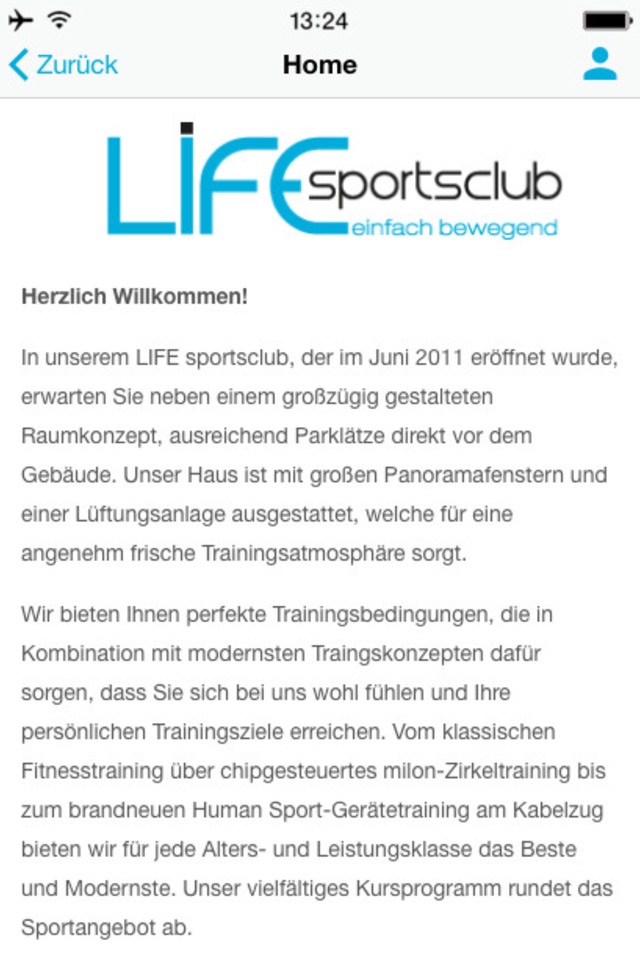 LIFE sportsclub screenshot 2