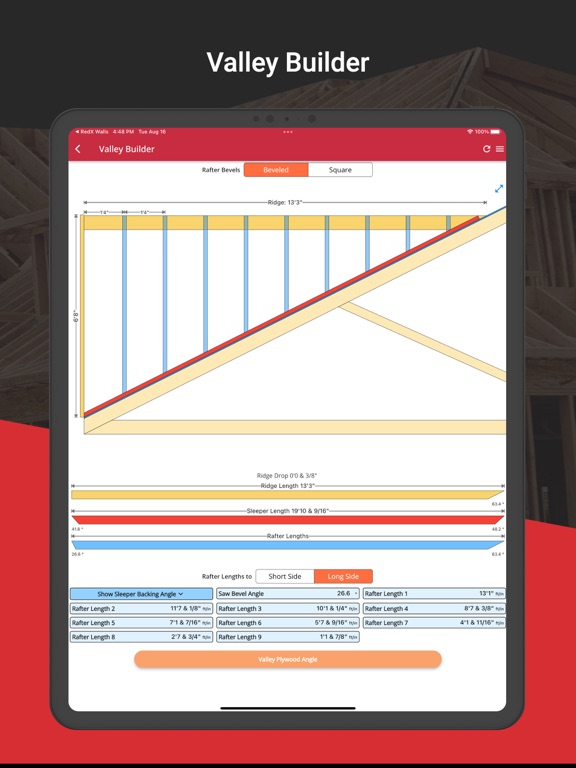 RedX Roof - Rafter Calculator screenshot 3