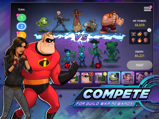 Disney Heroes: Battle Mode iPad app afbeelding 6