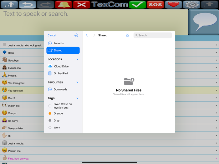 TexCom Text Communicator
