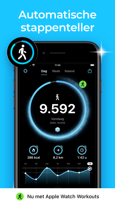 StepsApp Stappenteller iPhone app afbeelding 1