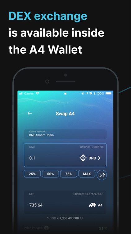 A4 Finance: crypto wallet