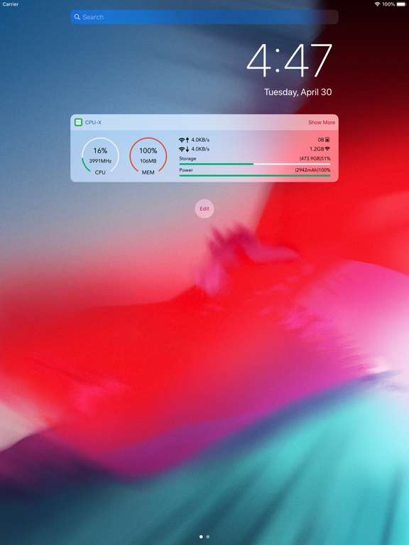 CPU-x Dasher z Battery life 跑分 screenshot 2