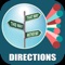This app show the driving direction between two locations