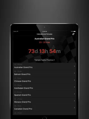 Screenshot 2 Calendario de Fórmulas 2022 iphone