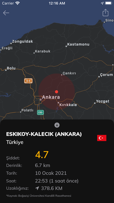 Deprem Türkiye screenshot 2
