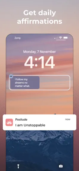 Game screenshot Affirmation Widget - Positude mod apk