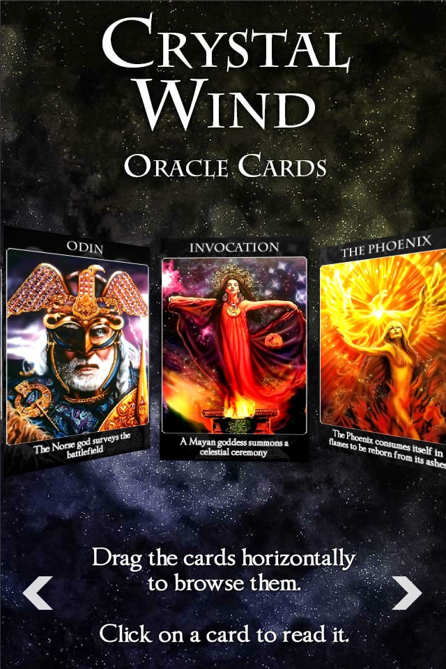 Crystal Wind Oracle Cards Lite screenshot 4