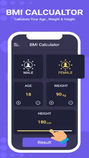 bmi & ideal calculator iphone screenshot 3