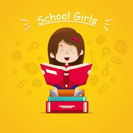 School Girls Stickers