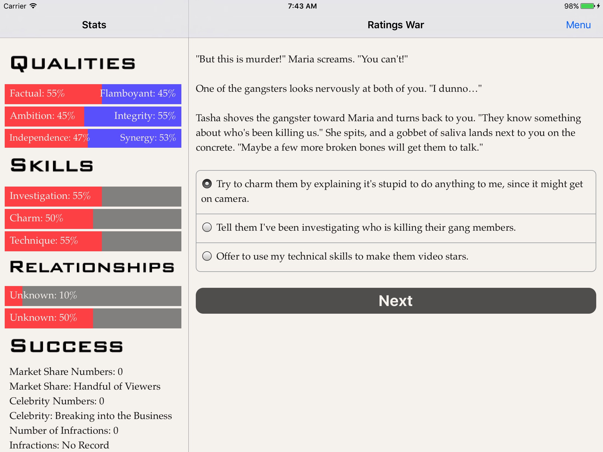 Ratings War screenshot 2