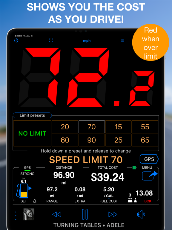 Speedometer 55 Pro. GPS kit. screenshot 3