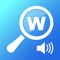A comprehensive English dictionary and thesaurus with 70,000 professionally recorded audio pronunciations
