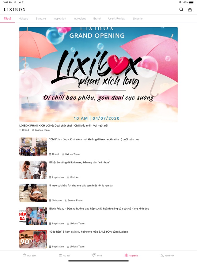 Lixibox GWP Gift With Purchase