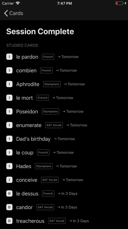 Omen — Flashcards screenshot-4