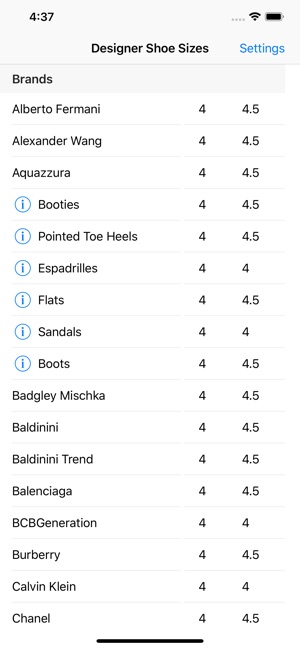 Designer Shoe Sizes(圖1)-速報App