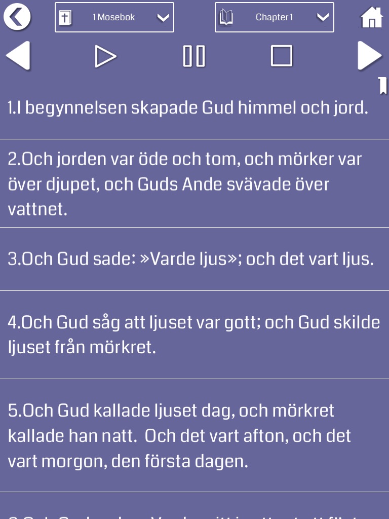 Swedish Bible Audio Offline screenshot 2