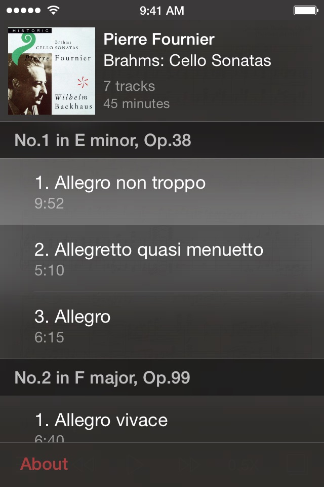 Brahms Cello Sonatas screenshot 3
