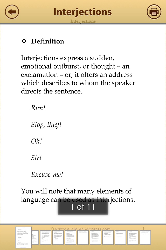 English - Parts of Speech screenshot 3