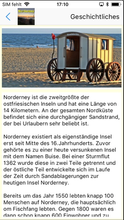 Norderney App für den Urlaub