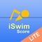 Electronic score card and rundown sheet for high school swim officials