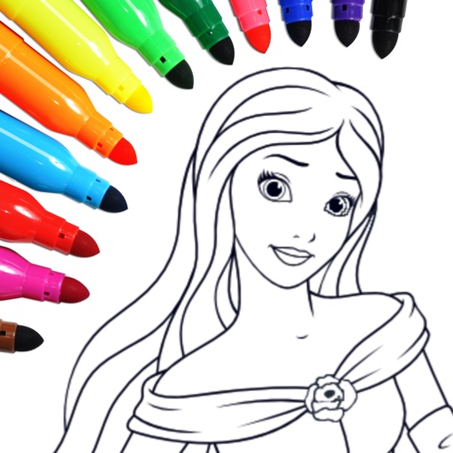 princess coloring pictures for girls