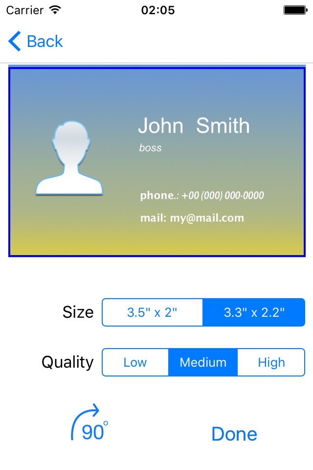 Business Card Holder Simple screenshot 4