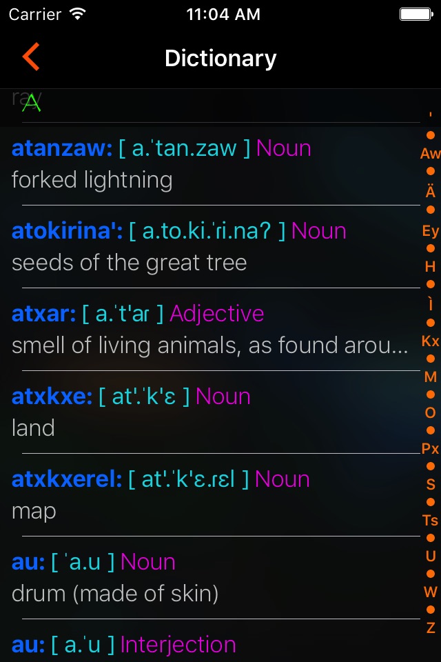 Learn Na'vi screenshot 2