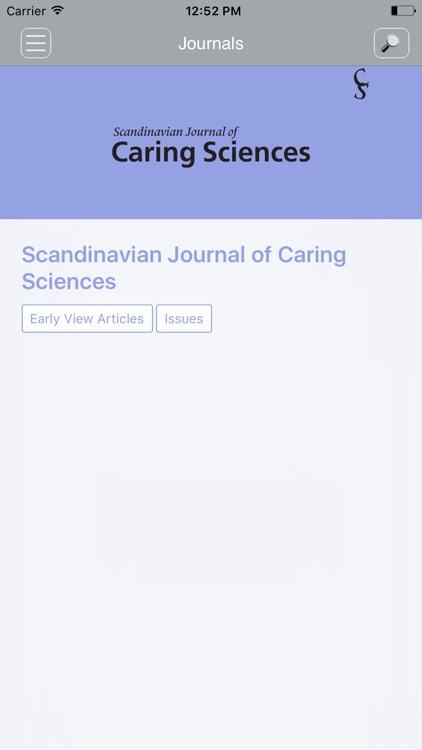 Scandinavian Jnl Caring Scienc