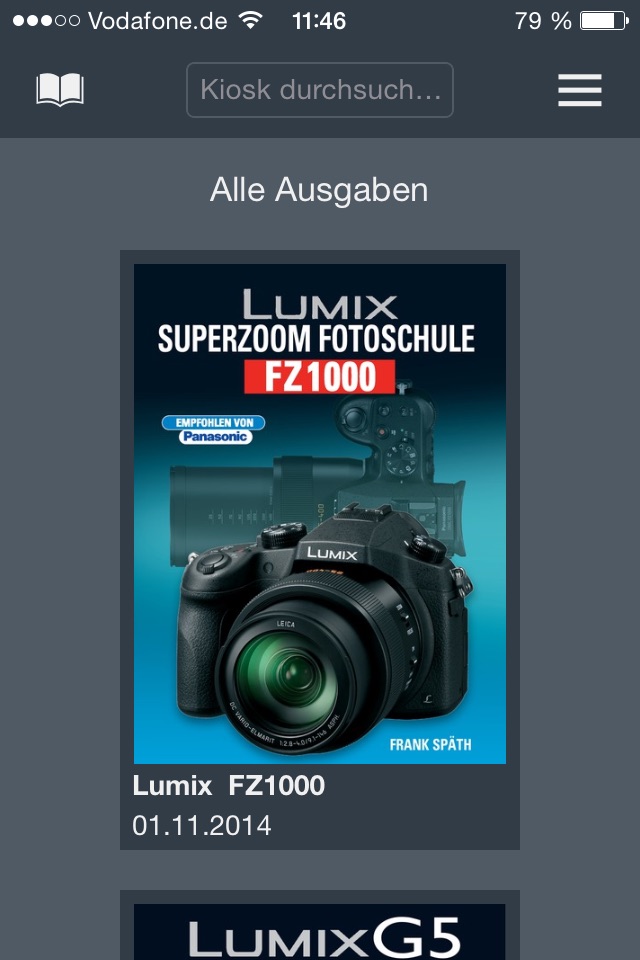 Lumix Buch screenshot 3