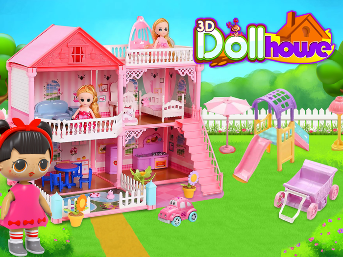 Surprise Doll House Decor 3D