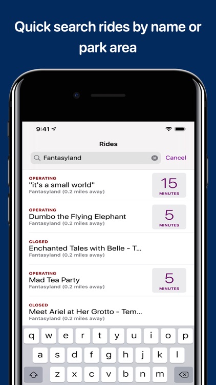 Wait Times for Disney Parks screenshot-5