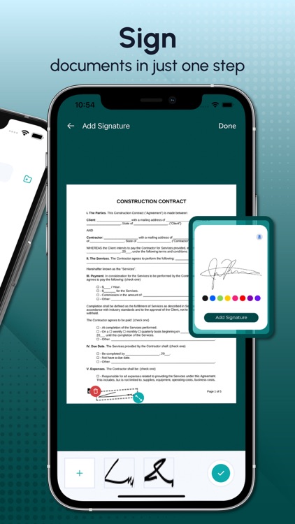 Mobile Document Scanner - Sign