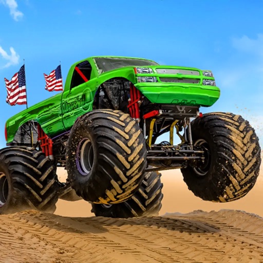 Monster Truck Derby Racing Icon