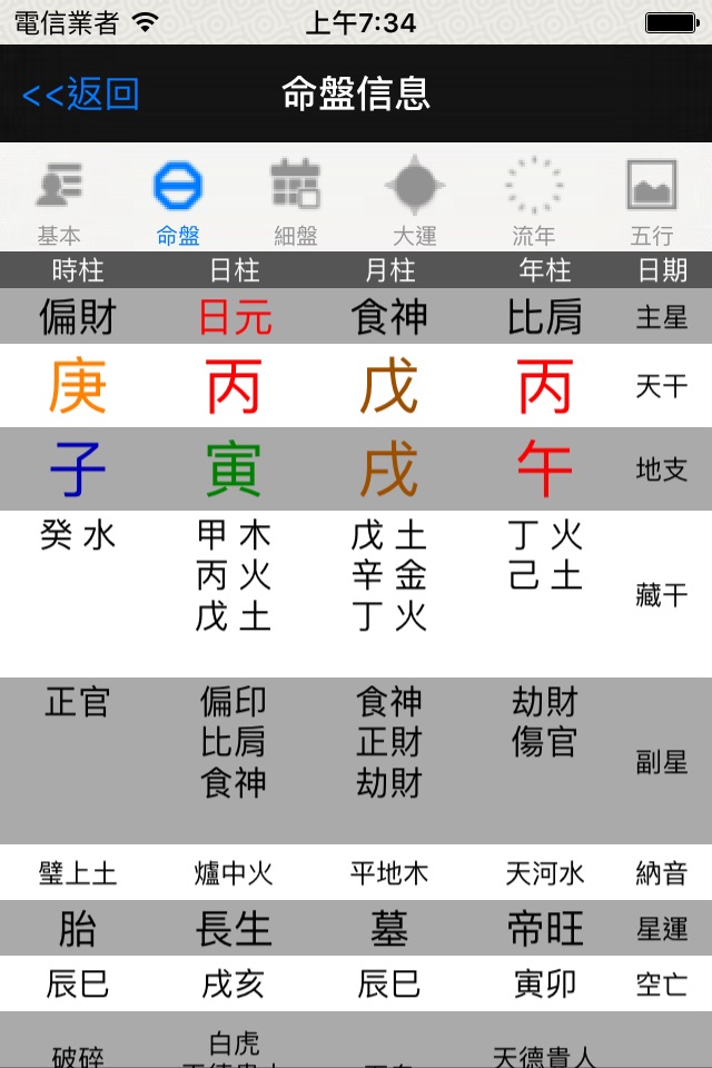 论八字-专业四柱排盘系统 screenshot 3