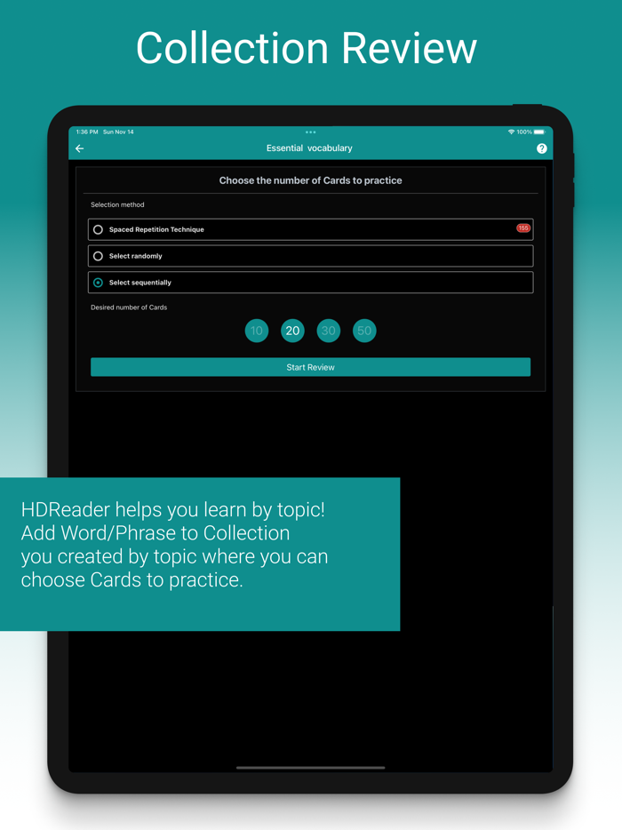 HDReader Notes  Flashcards