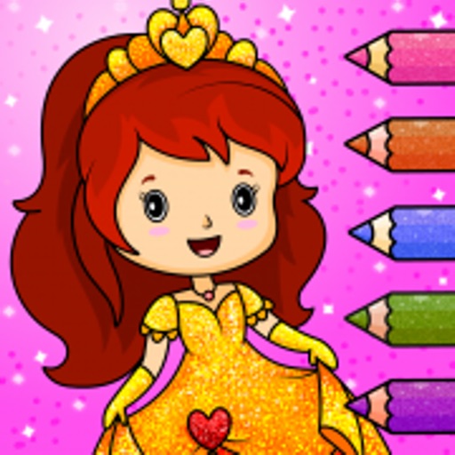 Princess Coloring Book & Games iOS App