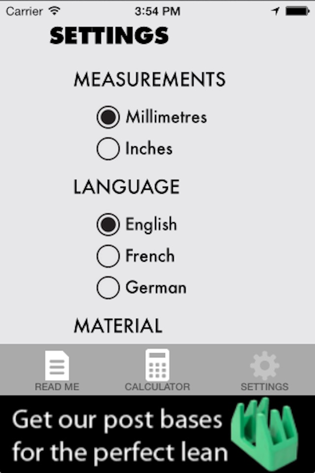 Slab Rack Calculator screenshot 3