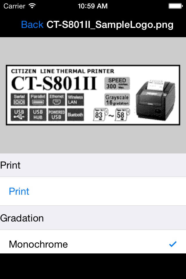 Citizen PDemo for POS Print screenshot 3