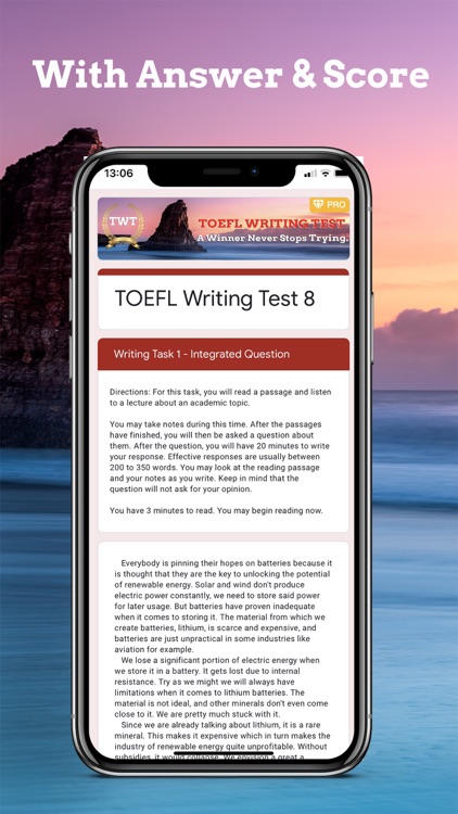 EZ Test - TOEFL® Writing PRO