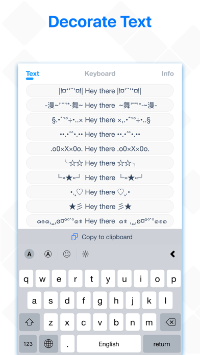 Custom Symbol Keyboard Fonts screenshot 4