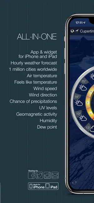 Screenshot 5 Tiempo & Reloj Widget iphone