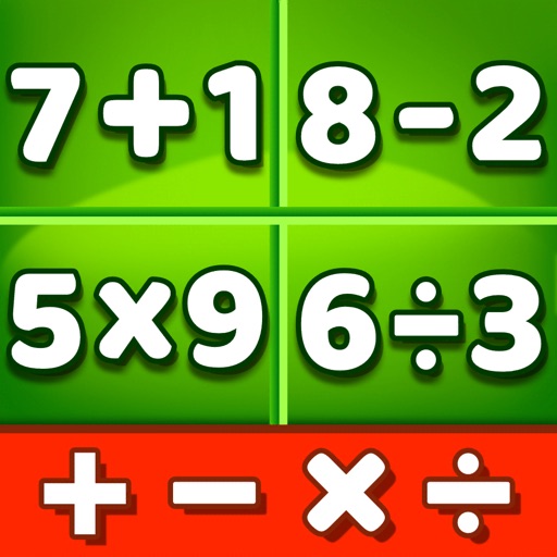 Math Games - Learn + - x ÷ Icon