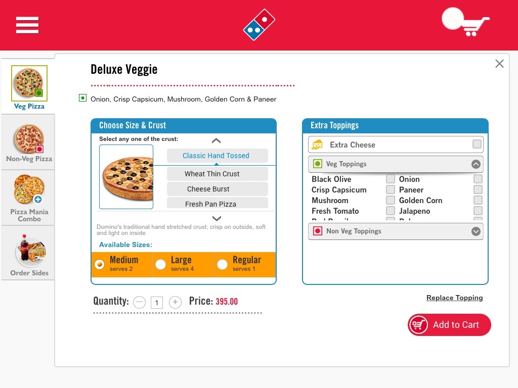 Dominos Pizza screenshot 4
