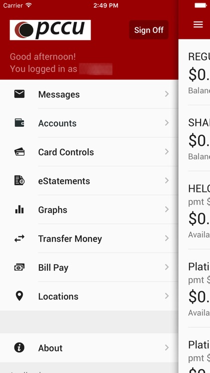 PCCU All Ways Mobile Banking screenshot-3