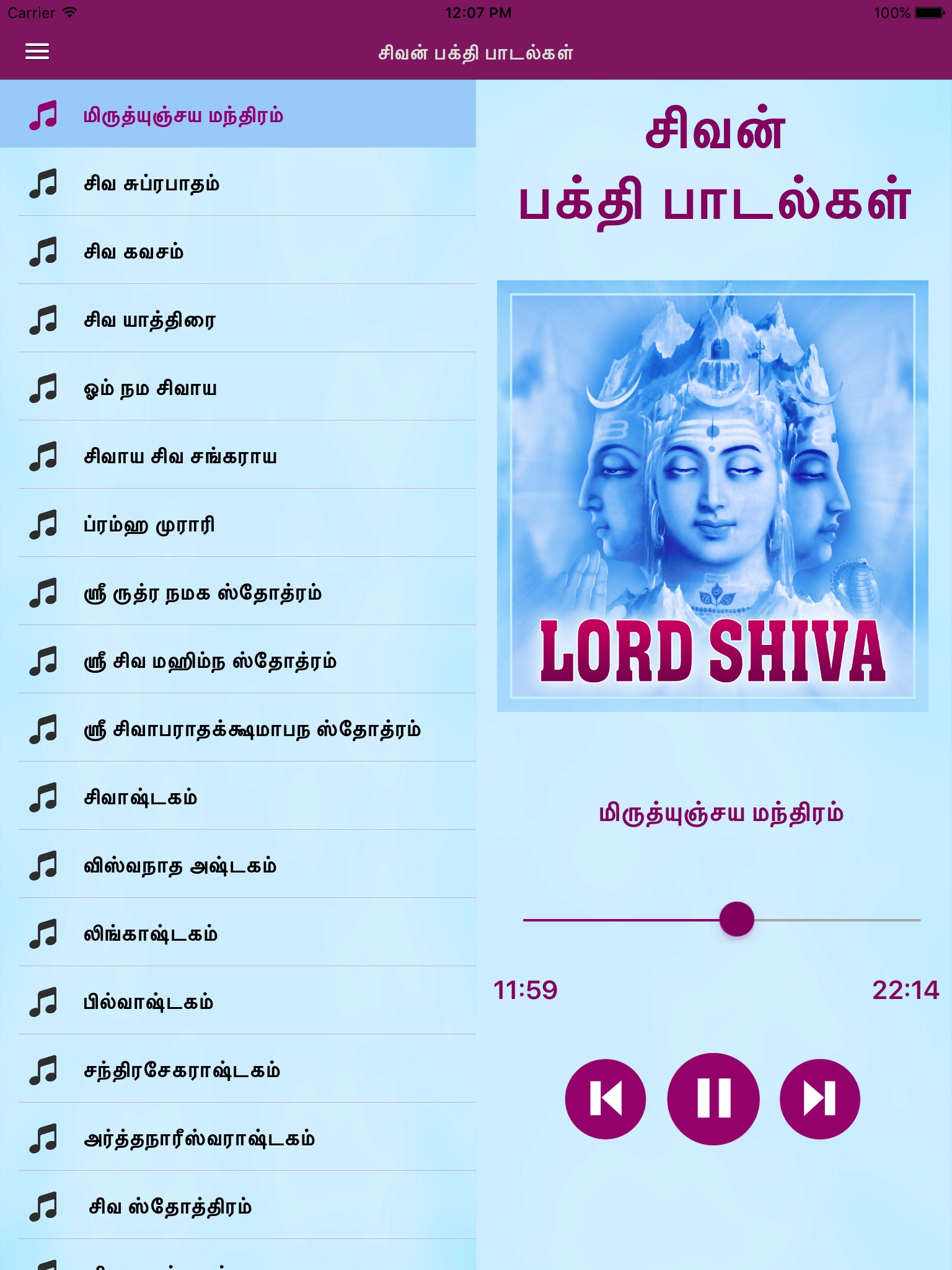Lord Shiva Songs And Slokas screenshot 2